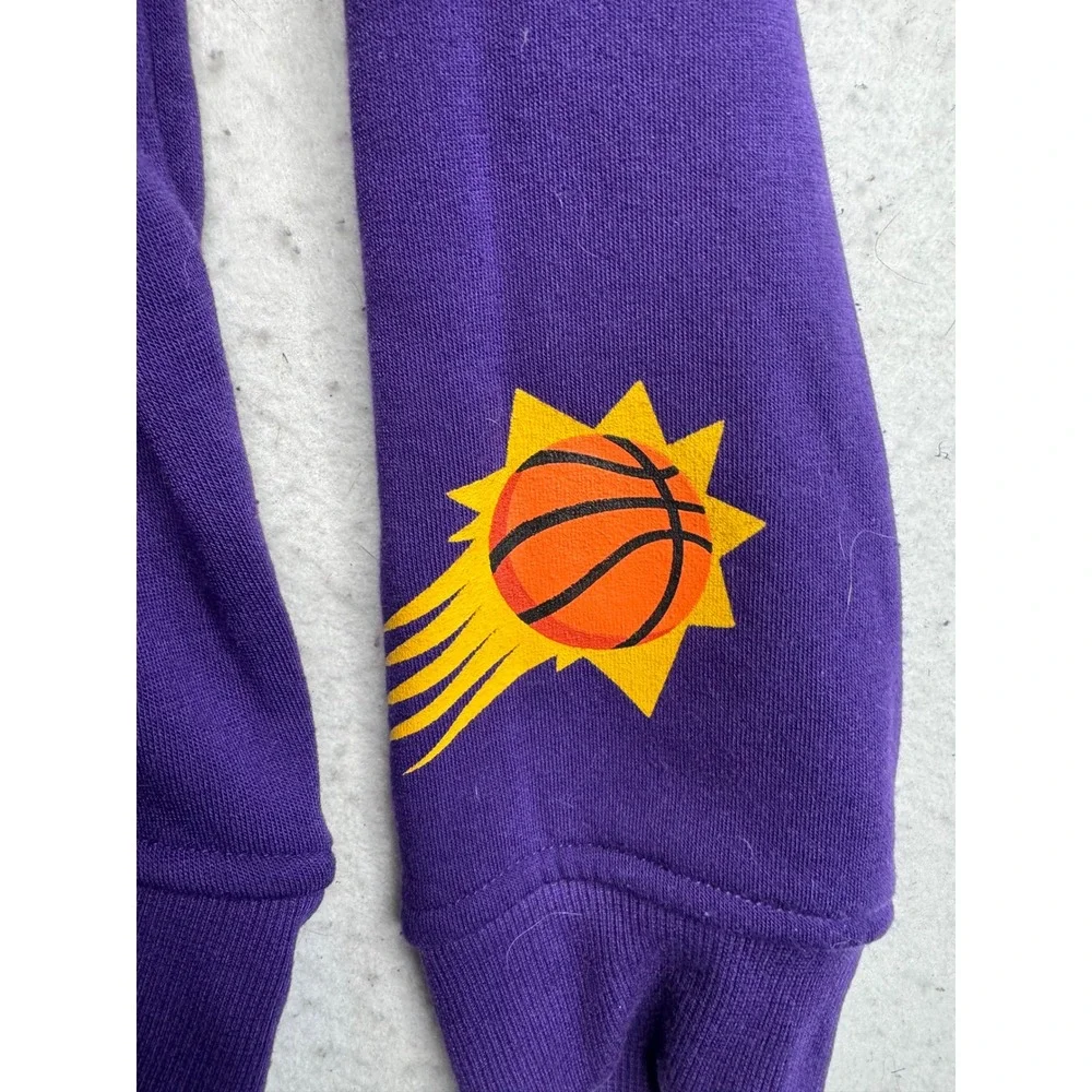 NBA Phoenix Suns Crewneck Sweatshirt Purple Orange Embroidered Logo Mens Small
